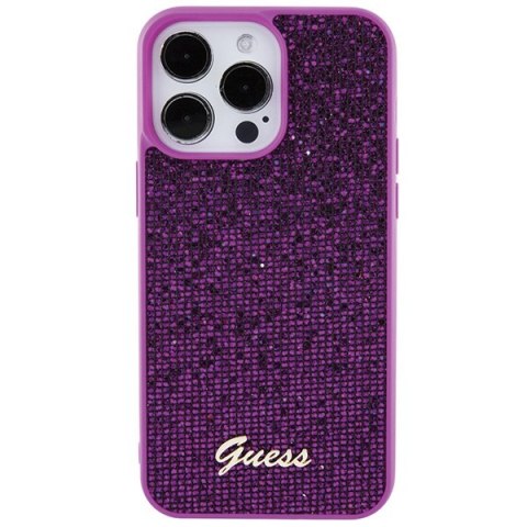 Etui na telefon iPhone 15 Pro Max Guess Disco Metal Script fuksja