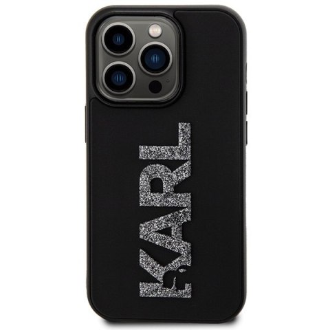 Etui na telefon iPhone 15 Pro Max Karl Lagerfeld czarne hardcase 3D