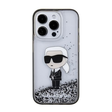 Etui na telefon iPhone 15 Pro Max Karl Lagerfeld Liquid Glitter Hardcase