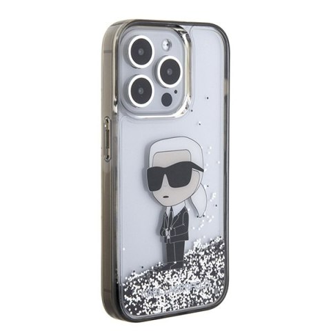 Etui na telefon iPhone 15 Pro Max Karl Lagerfeld Liquid Glitter Hardcase