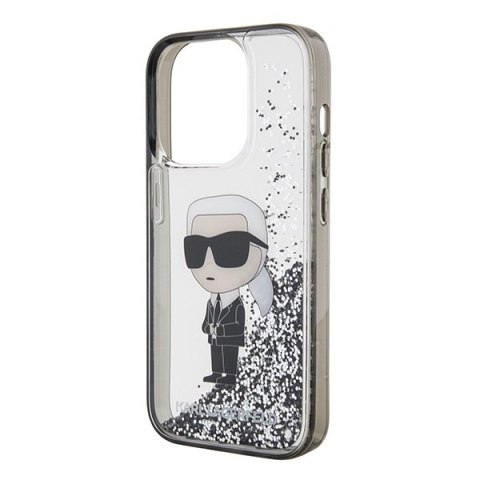 Etui na telefon iPhone 15 Pro Max Karl Lagerfeld Liquid Glitter Hardcase