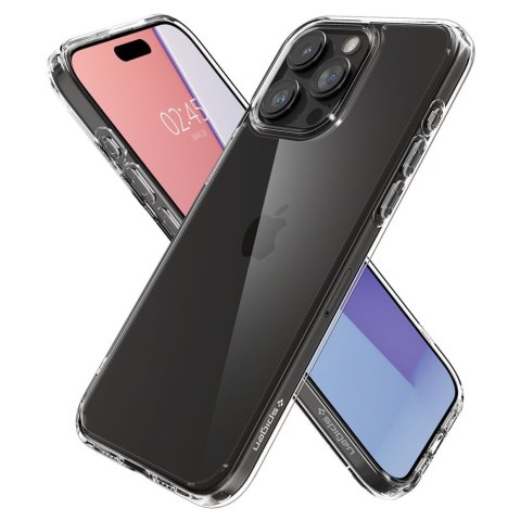 Etui na telefon iPhone 15 Pro Max Spigen Ultra Hybrid przezroczyste