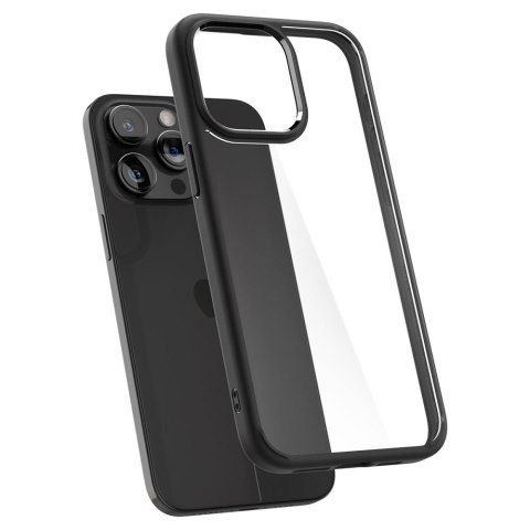 Etui na telefon iPhone 15 Pro Max Spigen Ultra Hybrid czarne matowe