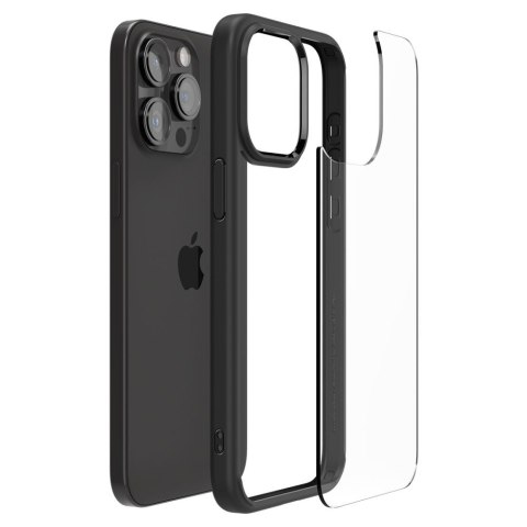 Etui na telefon iPhone 15 Pro Max Spigen Ultra Hybrid czarne matowe