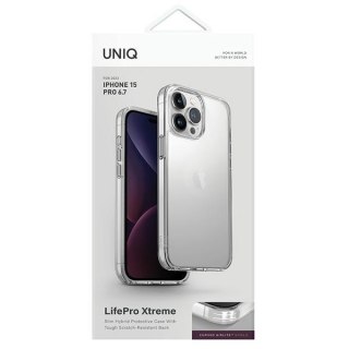 Etui na telefon iPhone 15 Pro Max UNIQ LifePro Xtreme przezroczyste