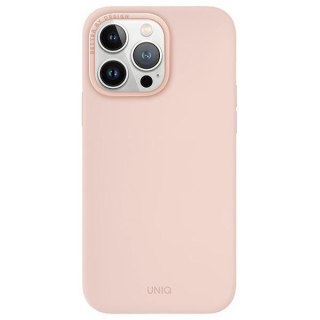 Etui na telefon iPhone 15 Pro Max UNIQ Lino Hue różowy - styl i ochrona