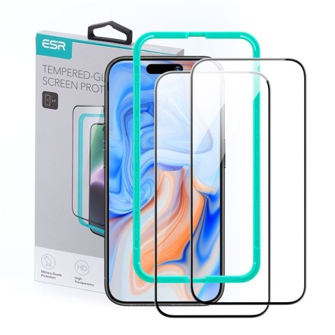 Szkło ESR Tempered Glass iPhone 15 Pro Max (2 sztuki)