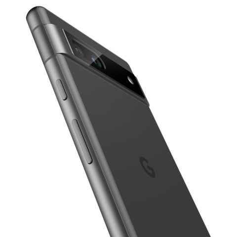 Szkło hartowane na aparat Spigen Optik.tr ez Fit Camera Protector Google Pixel 7a Black [2 PACK]