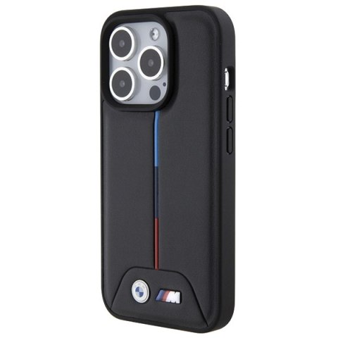 Etui iPhone 15 Pro Max BMW czarne hardcase Quilted Tricolor