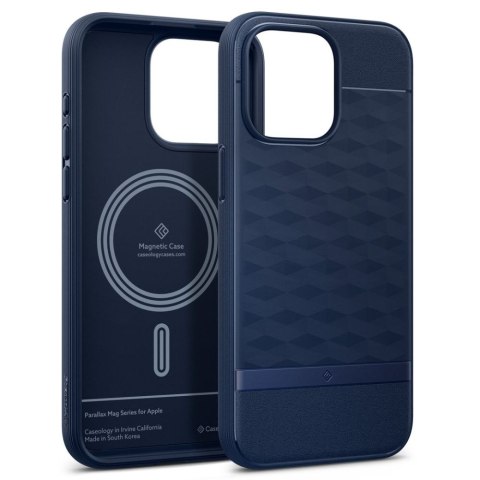 Etui na telefon iPhone 15 Pro Max Caseology Midnight Blue - Ochrona i Styl