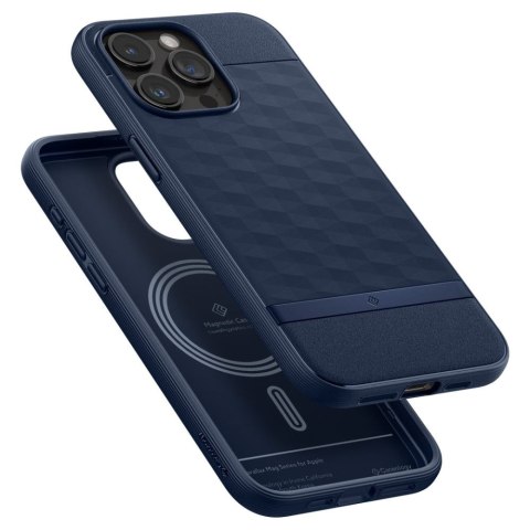 Etui na telefon iPhone 15 Pro Max Caseology Midnight Blue - Ochrona i Styl