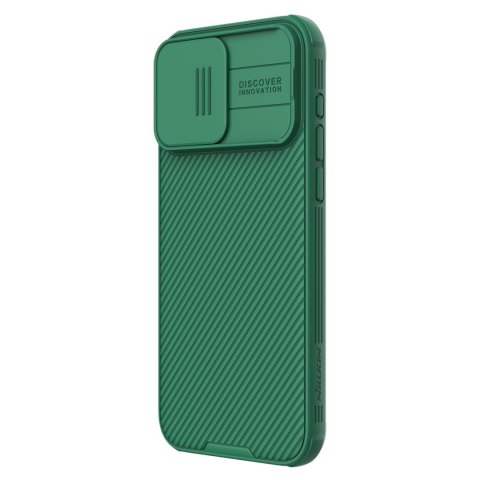 Etui na telefon iPhone 15 Pro Max Nillkin CamShield Pro Magnetic zielone