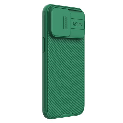 Etui na telefon iPhone 15 Pro Max Nillkin CamShield Pro Magnetic zielone