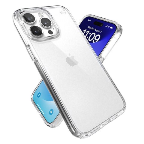 Etui na telefon iPhone 15 Pro Max Speck Presidio Perfect-Clear przezroczyste