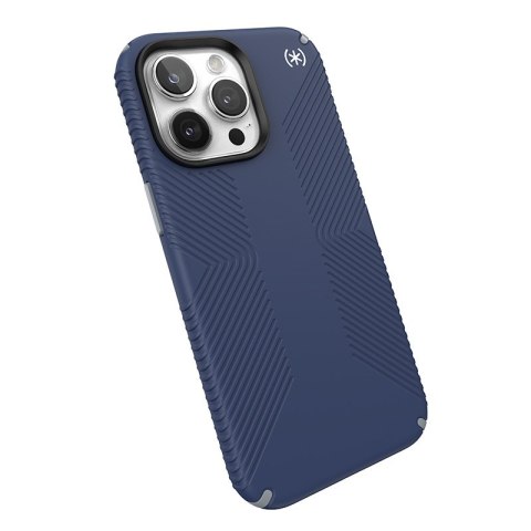 Etui na telefon iPhone 15 Pro Max Speck Presidio2 Grip niebieskie szare białe