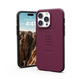 Etui UAG Urban Armor Gear Civilian MagSafe Apple iPhone 15 Pro Max (bordeaux)