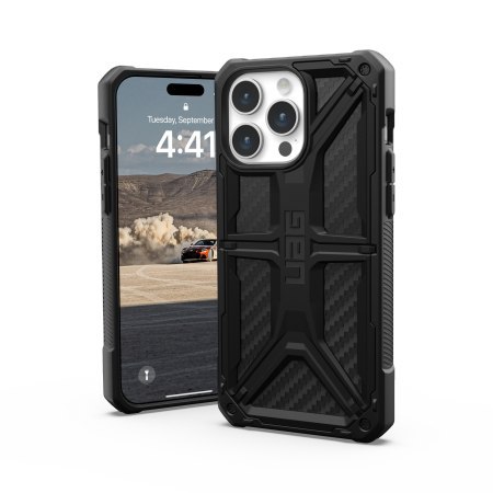 Etui na telefon iPhone 15 Pro Max UAG Monarch carbon fiber