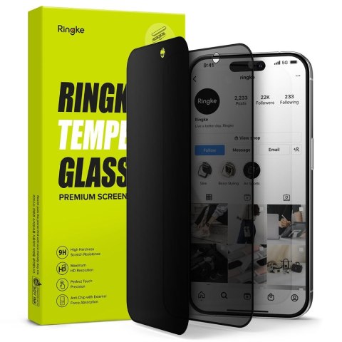 Szkło hartowane iPhone 15 Pro Max Ringke Tempered Glass Privacy