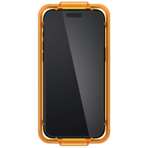 Szkło hartowane iPhone 15 Pro Max Spigen GLAS.tR AlignMaster FC Black [2 PACK]