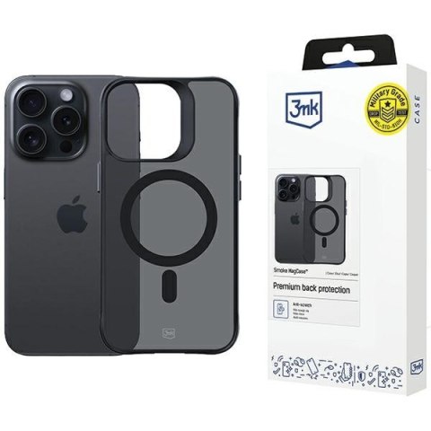 Etui iPhone 15 Pro Max 3MK MagCase Smoke