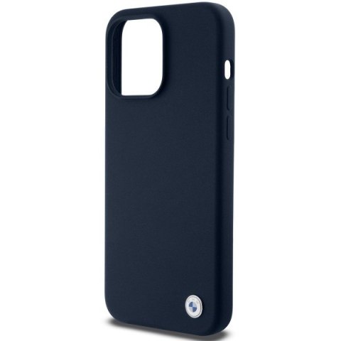 Etui na telefon iPhone 15 Pro Max BMW granatowe hardcase silikonowe