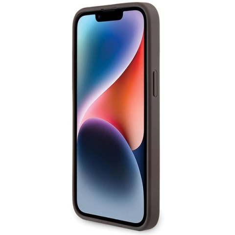 Etui na telefon iPhone 15 Pro Max Guess 4G Skórzane MagSafe Brązowe