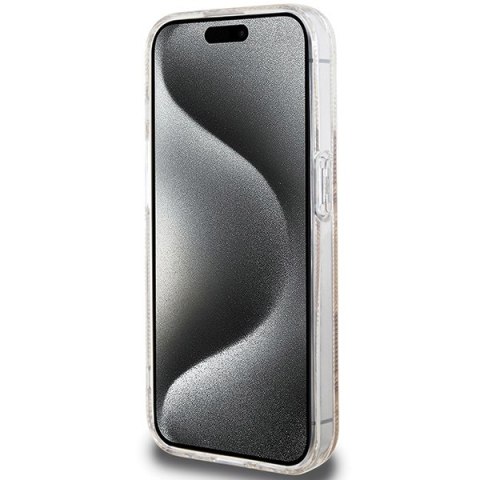 Etui na telefon iPhone 15 Pro Max Guess IML MagSafe brązowe GCube