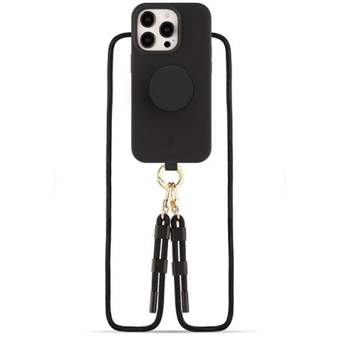 Etui Just Elegance PopGrip Apple iPhone 15 Pro Max czarny/black