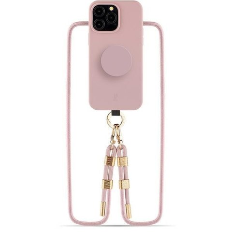 Etui iPhone 15 Pro Just Elegance PopGrip przezroczyste