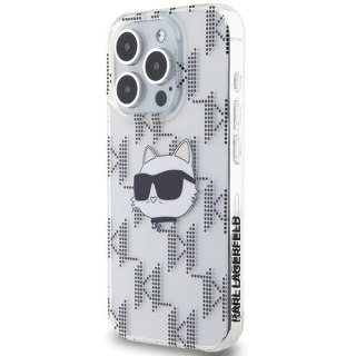 Etui na telefon iPhone 15 Pro Max Karl Lagerfeld Choupette Head Monogram