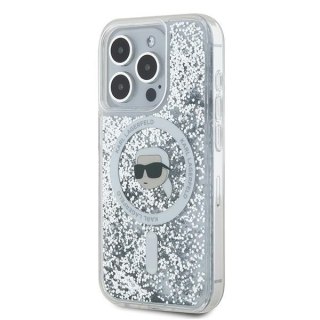 Etui na telefon iPhone 15 Pro Max Karl Lagerfeld Liquid Glitter MagSafe