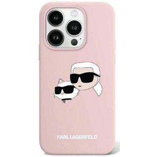 Etui na telefon iPhone 15 Pro Max Karl Lagerfeld różowe MagSafe