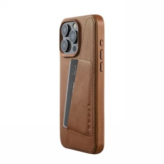 Etui na telefon iPhone 15 Pro Max Mujjo Full Leather Wallet Case MagSafe