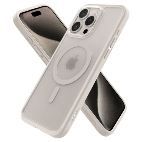 Etui na telefon iPhone 15 Pro Max Spigen Ultra Hybrid MagSafe tytan