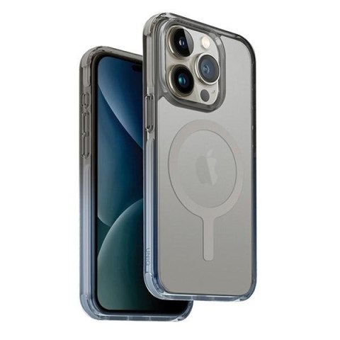 Etui na telefon iPhone 15 Pro Max UNIQ Combat Duo MagClick niebiesko-szary