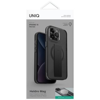 Etui na telefon iPhone 15 Pro Max UNIQ Heldro MagClick Charging czarny