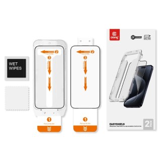 Szkło hartowane Crong EasyShield Apple iPhone 15 Pro Max [2 PACK]