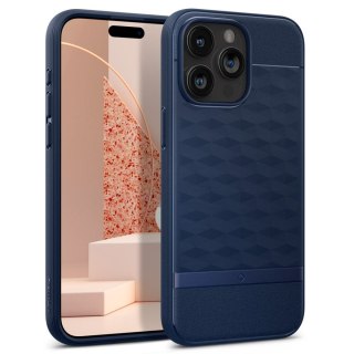 Etui na telefon iPhone 15 Pro Caseology Midnight Blue - eleganckie i trwałe