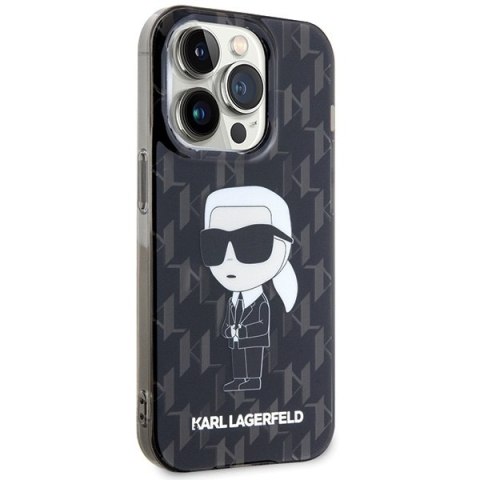 Etui na telefon iPhone 15 Pro Karl Lagerfeld przezroczyste Monogram