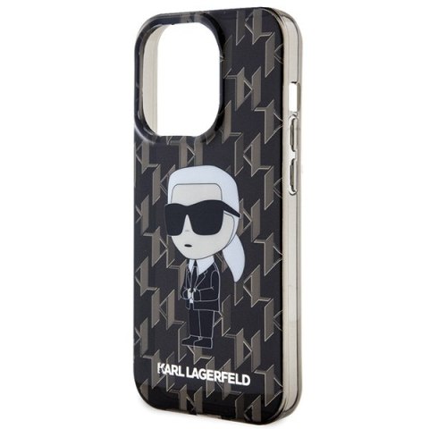 Etui na telefon iPhone 15 Pro Karl Lagerfeld przezroczyste Monogram