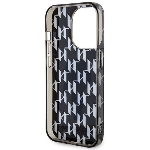 Etui na telefon iPhone 15 Pro Karl Lagerfeld przezroczyste Monogram