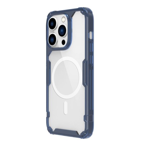 Etui na telefon iPhone 15 Pro Nillkin Nature Pro Magnetic niebieskie