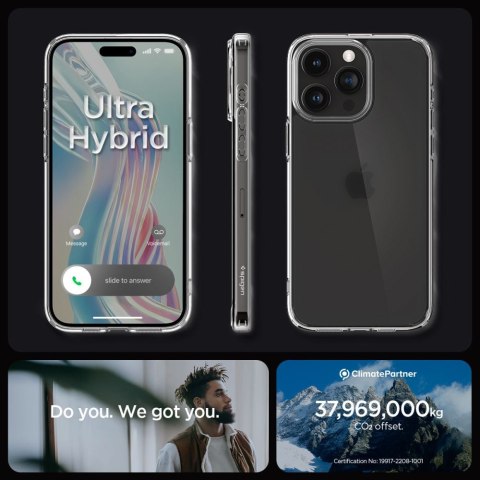 Etui na telefon iPhone 15 Pro Spigen Ultra Hybrid Frost Clear