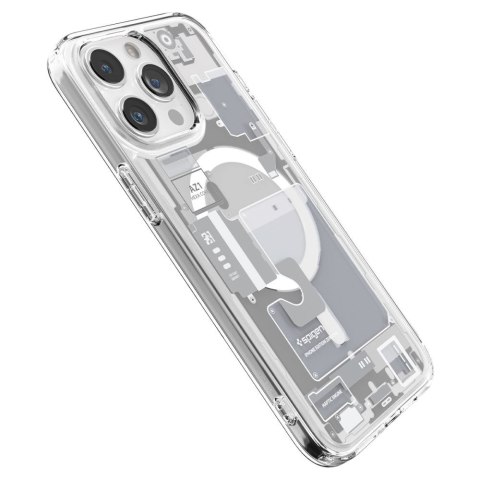 Etui na telefon iPhone 15 Pro Spigen Ultra Hybrid MagSafe Zero One białe