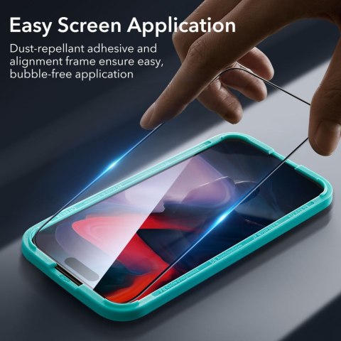 Szkło ESR Tempered Glass Apple iPhone 15 Pro Black [2 PACK]