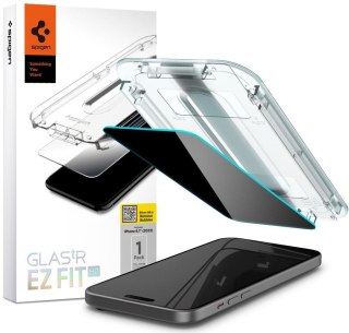 Szkło hartowane iPhone 15 Pro Spigen GLAS.tR ez Fit Privacy - Ochrona ekranu