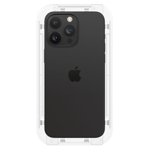 Szkło hartowane iPhone 15 Pro Spigen GLAS.tR ez Fit FC Black - Ochrona ekranu