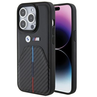 Etui BMW BMHCP15L22NSTB Apple iPhone 15 Pro Stamped Tricolor Stripe czarny/black