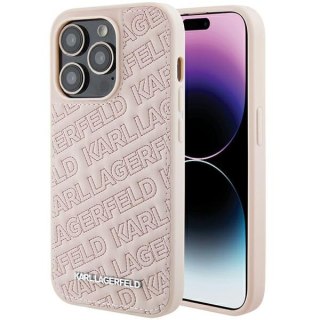 Etui Karl Lagerfeld KLHCP15LPQKPMP iPhone 15 Pro różowy/pink hardcase Quilted K Pattern