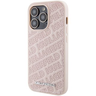 Etui Karl Lagerfeld KLHCP15LPQKPMP iPhone 15 Pro różowy/pink hardcase Quilted K Pattern